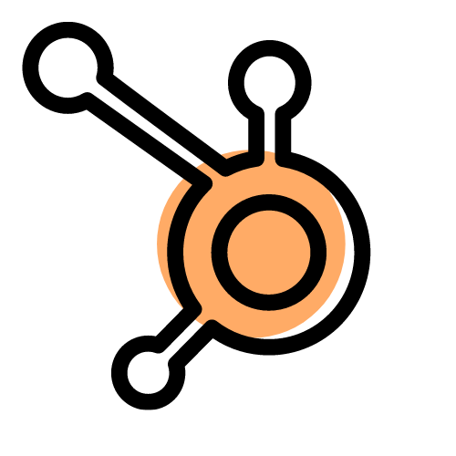 stylised hubspot logo